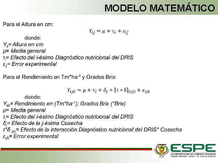 MODELO MATEMÁTICO 