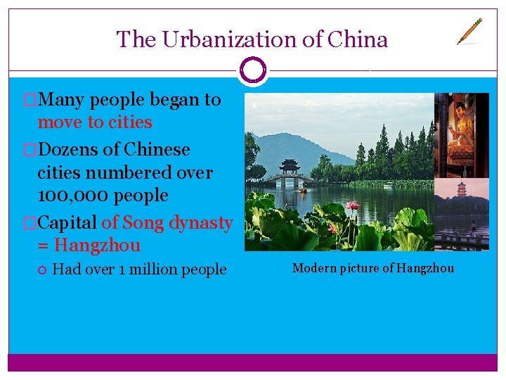 The Urbanization of China �Many people began to move to cities �Dozens of Chinese The Urbanization of China �Many people began to move to cities �Dozens of Chinese