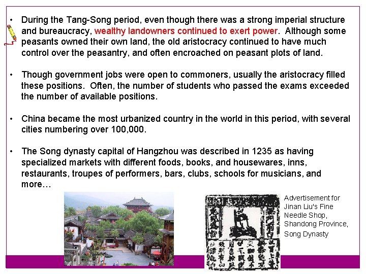 • During the Tang-Song period, even though there was a strong imperial structure • During the Tang-Song period, even though there was a strong imperial structure