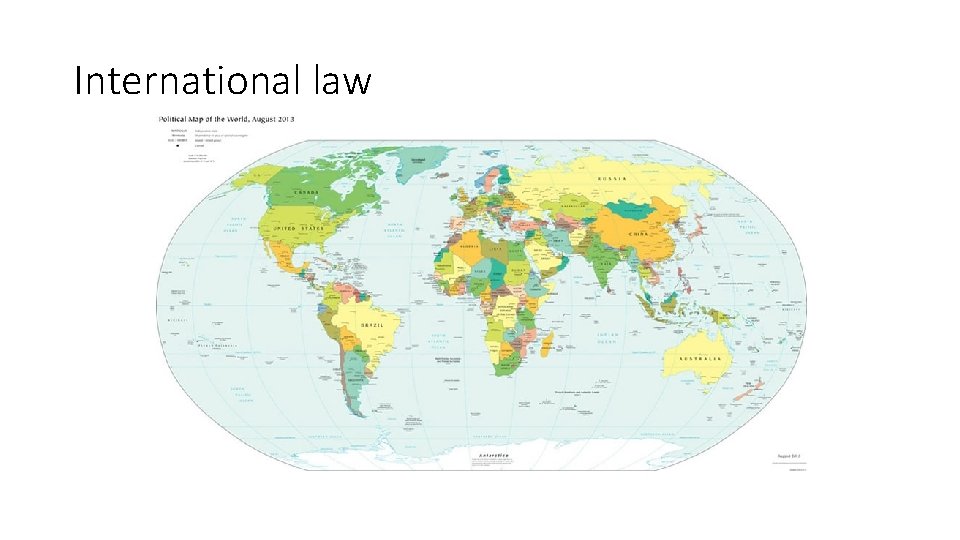 International law International law
