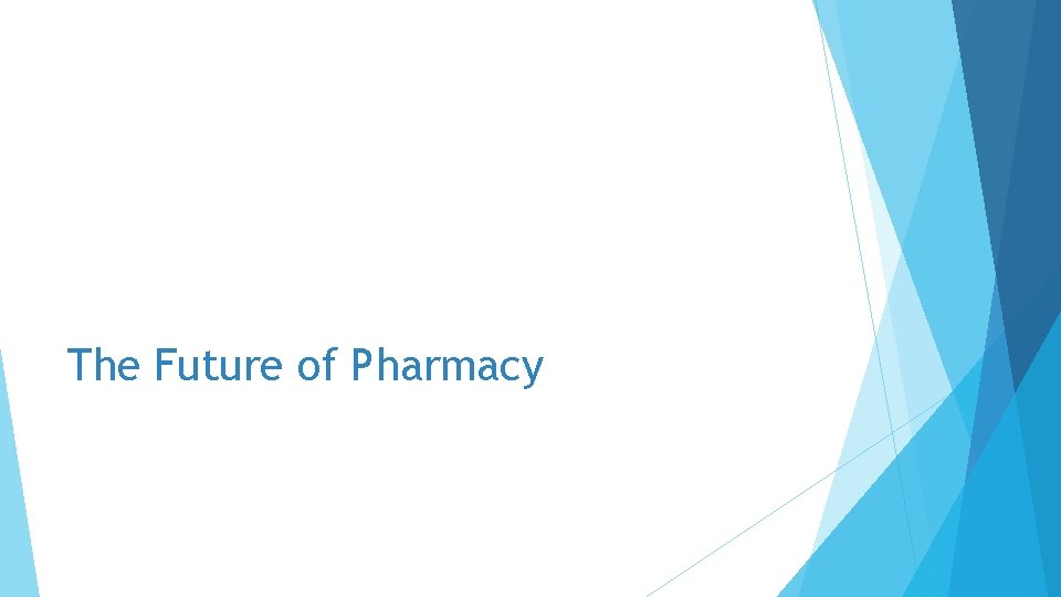 The Future of Pharmacy 