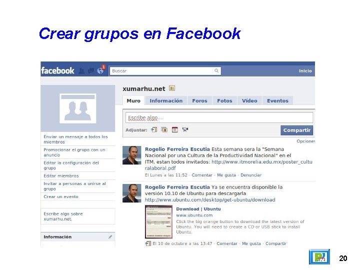 Crear grupos en Facebook 20 