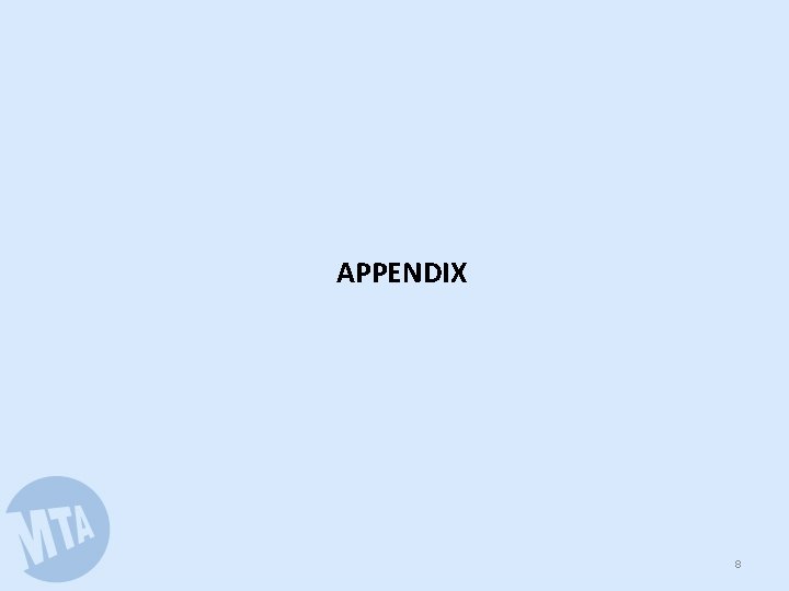 APPENDIX 8 