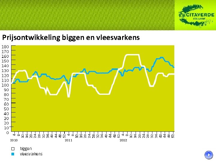 Prijsontwikkeling biggen en vleesvarkens 