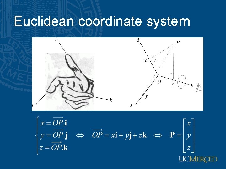 Euclidean coordinate system 