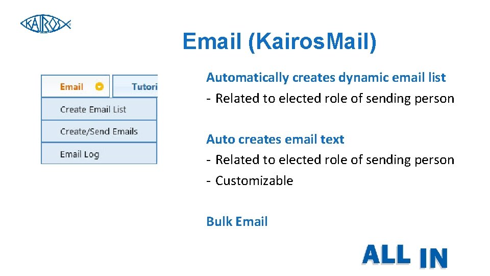 Email (Kairos. Mail) Automatically creates dynamic email list - Related to elected role of Email (Kairos. Mail) Automatically creates dynamic email list - Related to elected role of