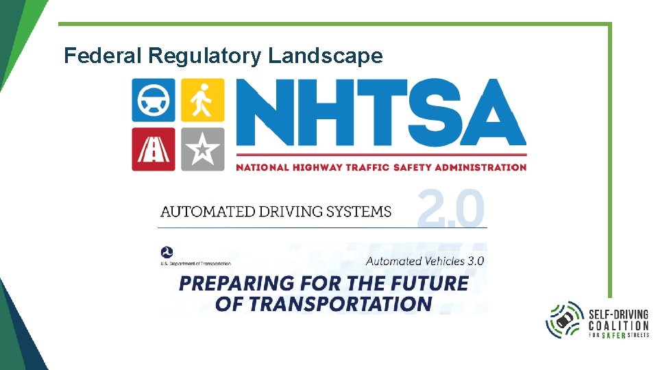 Federal Regulatory Landscape Federal Regulatory Landscape