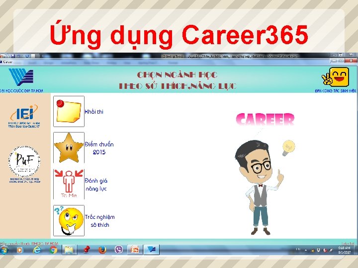 Ứng dụng Career 365 Offline www. vnuhcm. edu. vn HỌC SINH 36 