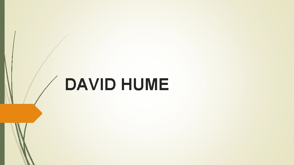 DAVID HUME 