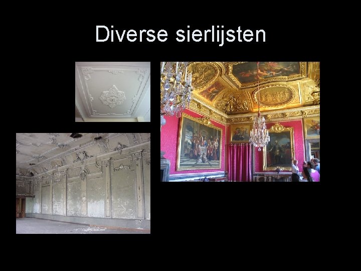 Diverse sierlijsten 