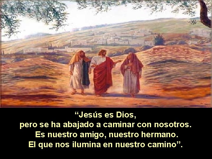 “Jesús es Dios, pero se ha abajado a caminar con nosotros. Es nuestro amigo,