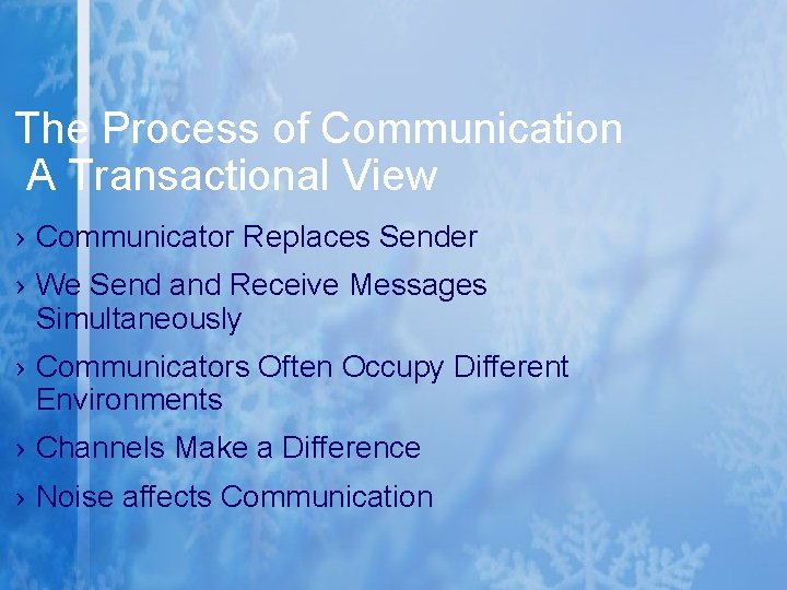 The Process of Communication A Transactional View › Communicator Replaces Sender › We Send The Process of Communication A Transactional View › Communicator Replaces Sender › We Send