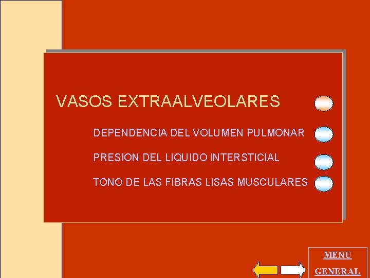 VASOS EXTRAALVEOLARES DEPENDENCIA DEL VOLUMEN PULMONAR PRESION DEL LIQUIDO INTERSTICIAL TONO DE LAS FIBRAS