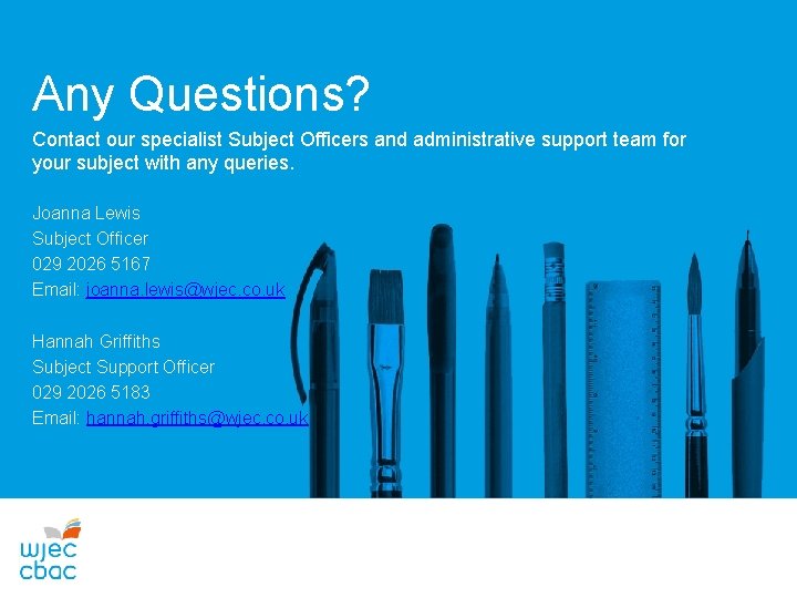 Any Questions? Contact our specialist Subject Officers and administrative support team for your subject Any Questions? Contact our specialist Subject Officers and administrative support team for your subject
