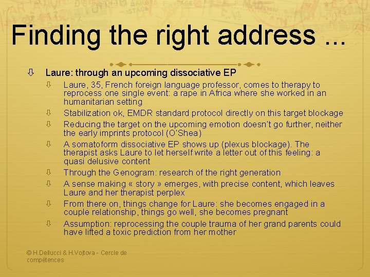 Finding the right address. . . Laure: through an upcoming dissociative EP Laure, 35,