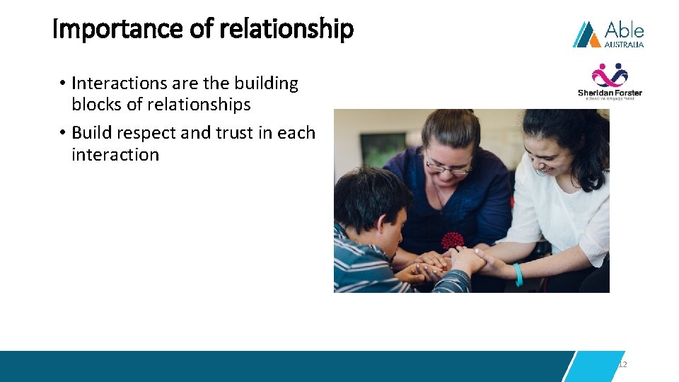 Importance of relationship • Interactions are the building blocks of relationships • Build respect