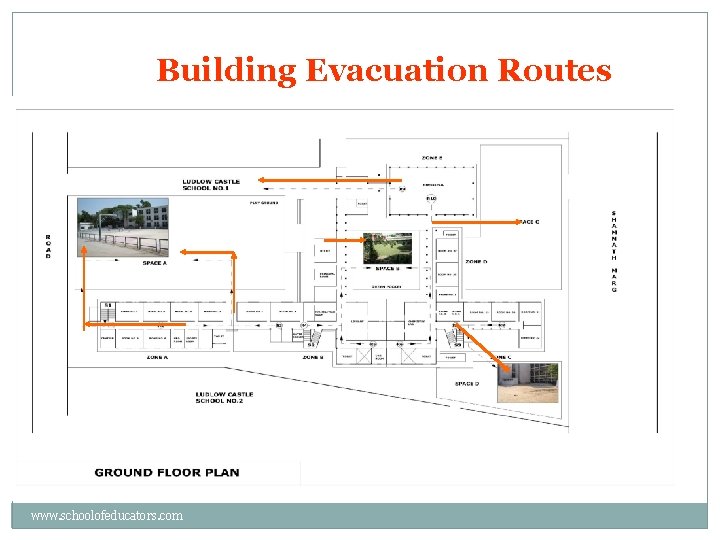 Building Evacuation Routes www. schoolofeducators. com 
