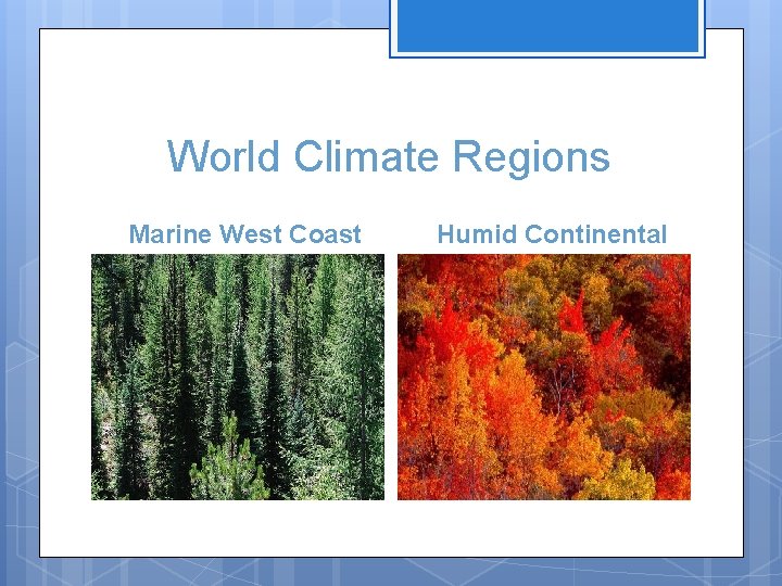 World Climate Regions Marine West Coast Humid Continental 