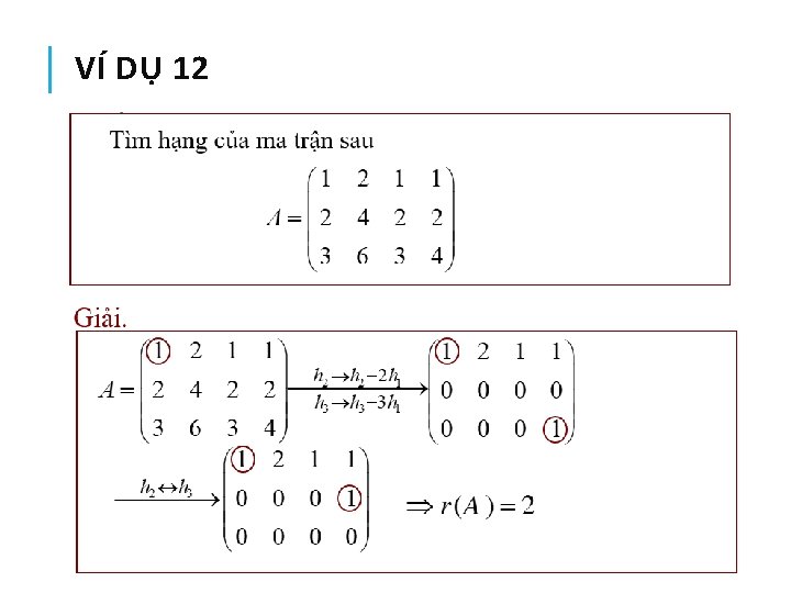 VÍ DỤ 12 