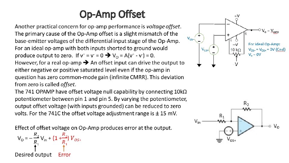 Op-Amp Offset 