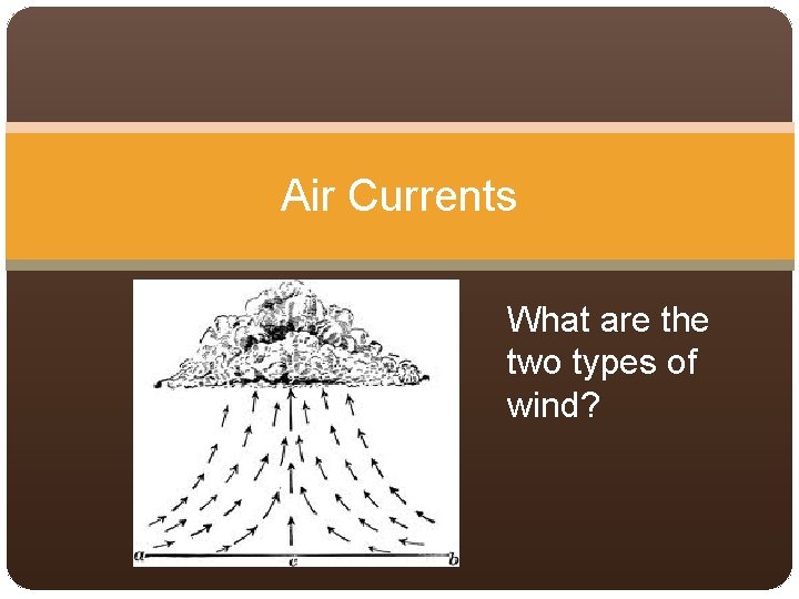 Air Currents What are the two types of wind? 