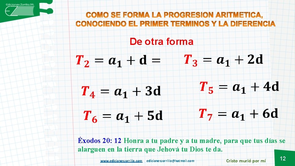 De otra forma Éxodos 20: 12 Honra a tu padre y a tu madre,