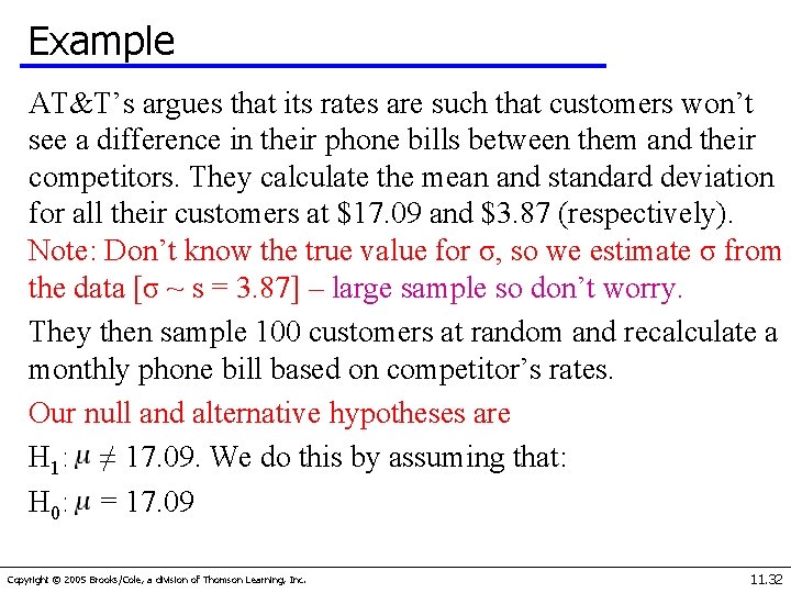 Example AT&T’s argues that its rates are such that customers won’t see a difference