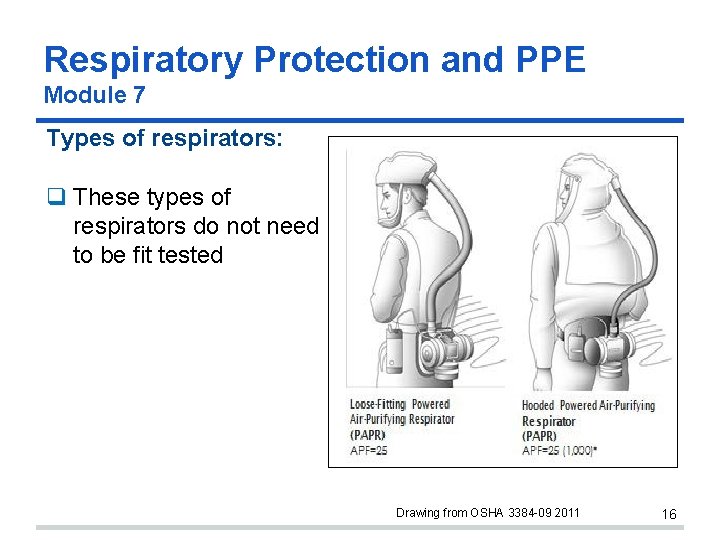 Respiratory Protection and PPE Module 7 Types of respirators: These types of respirators do