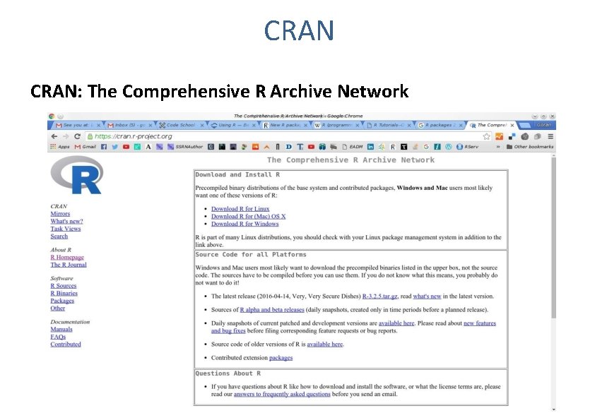 CRAN: The Comprehensive R Archive Network 