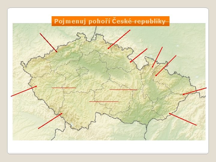 Pojmenuj pohoří České republiky 