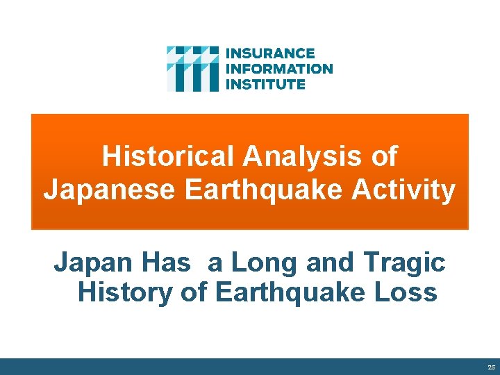 Historical Analysis of Japanese Earthquake Activity Japan Has a Long and Tragic History of