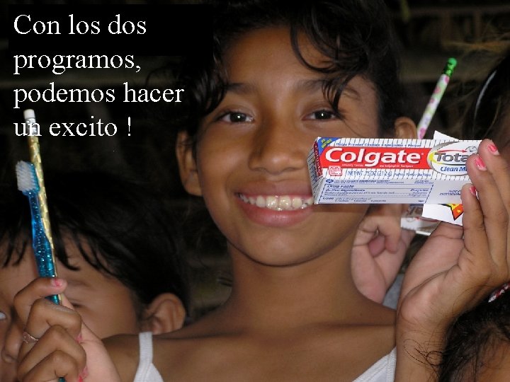 Con los dos programos, podemos hacer un excito ! Con los dos programos, podemos hacer un excito !