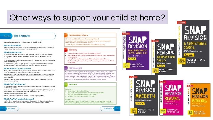 Other ways to support your child at home? 