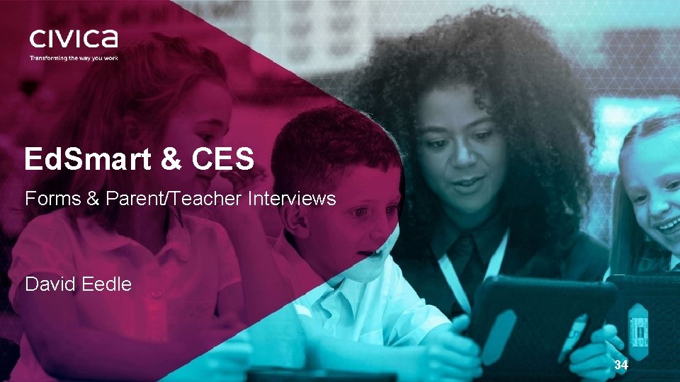 Ed. Smart & CES Forms & Parent/Teacher Interviews David Eedle 34 