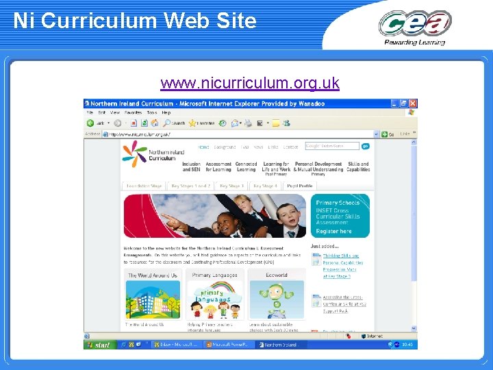 Ni Curriculum Web Site www. nicurriculum. org. uk 