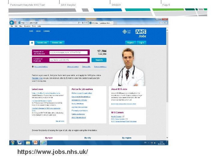 Portsmouth Hospitals NHS Trust QAH Hospital https: //www. jobs. nhs. uk/ 3/4/2021 Page 5