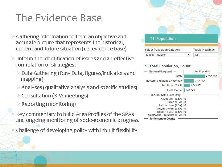 The Evidence Base Ø Gathering information to form an objective and accurate picture that