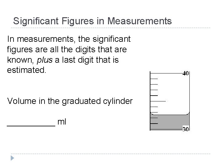 Significant Figures in Measurements In measurements, the significant figures are all the digits that