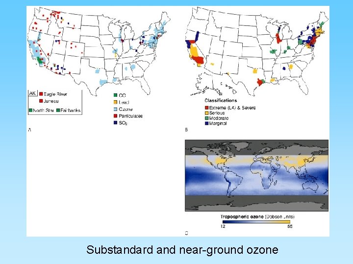 Substandard and near-ground ozone 