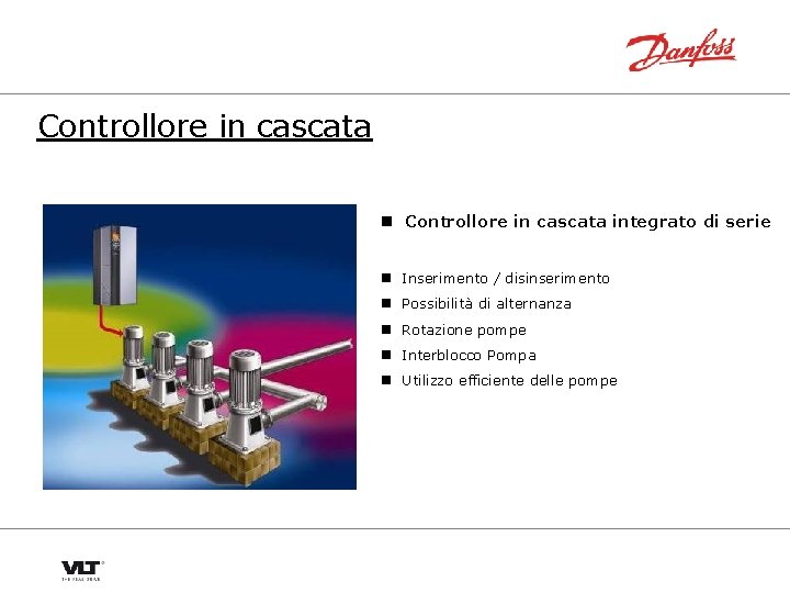 Controllore in cascata n Controllore in cascata integrato di serie n Inserimento / disinserimento