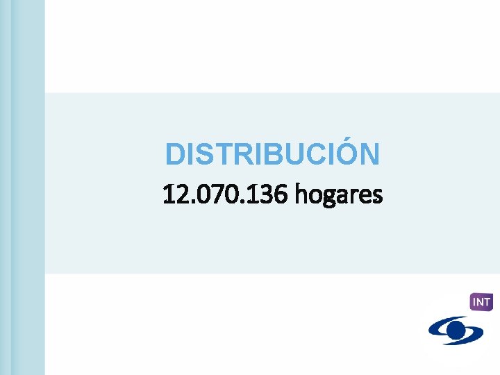 DISTRIBUCIÓN 12. 070. 136 hogares 