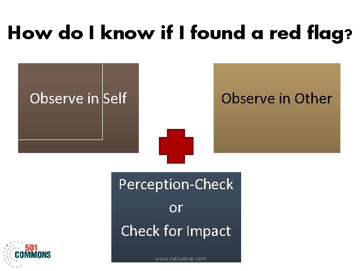 How do I know if I found a red flag? Observe in Self Observe