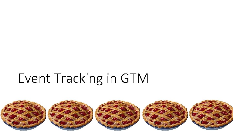 Event Tracking in GTM 