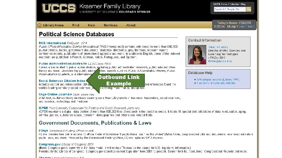 Outbound Link Example 