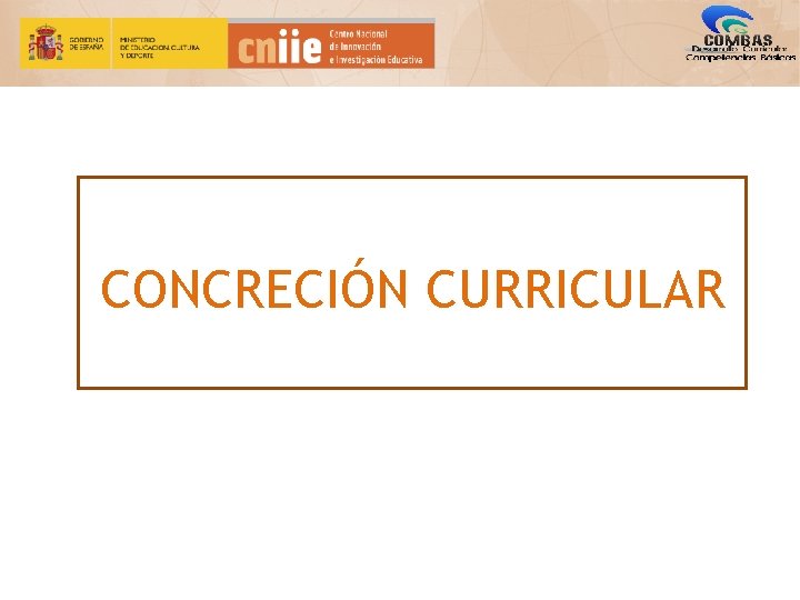 CONCRECIÓN CURRICULAR 