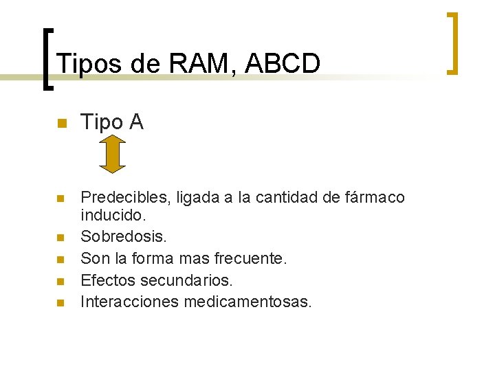Tipos de RAM, ABCD n Tipo A n Predecibles, ligada a la cantidad de Tipos de RAM, ABCD n Tipo A n Predecibles, ligada a la cantidad de