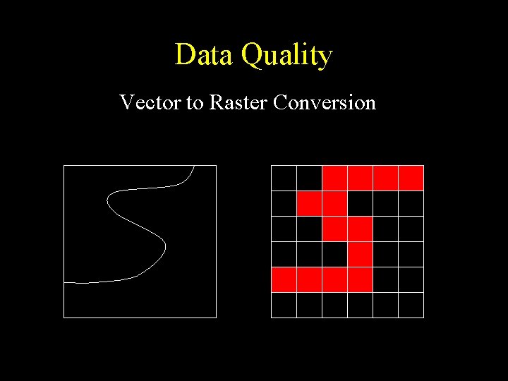 Data Quality Vector to Raster Conversion 