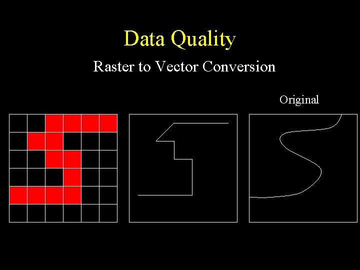 Data Quality Raster to Vector Conversion Original 