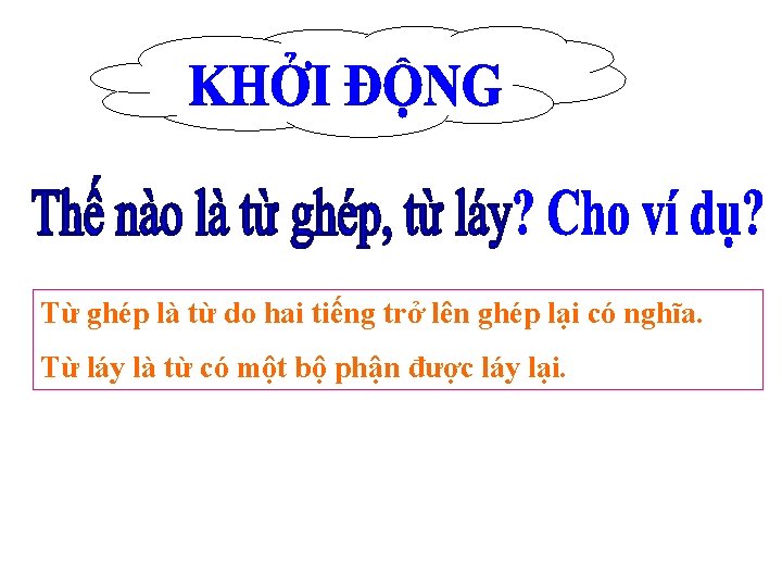 Từ ghép là từ do hai tiếng trở lên ghép lại có nghĩa. Từ