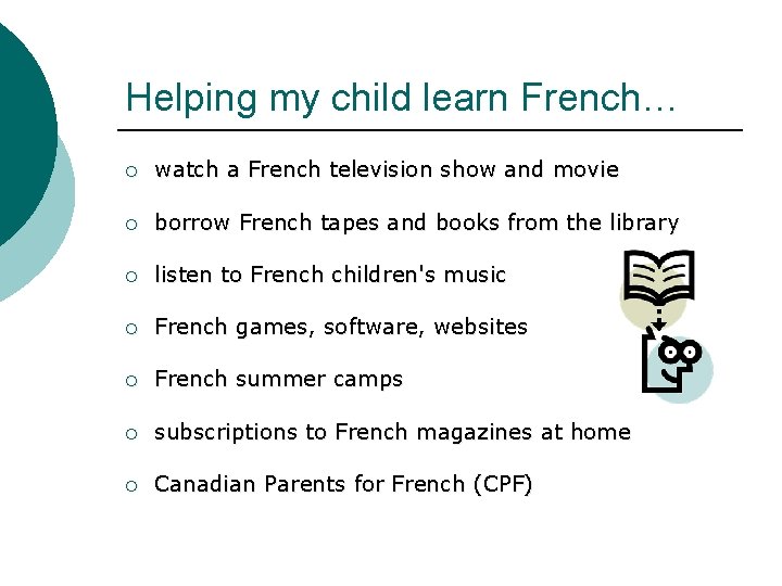 Helping my child learn French… ¡ watch a French television show and movie ¡ Helping my child learn French… ¡ watch a French television show and movie ¡